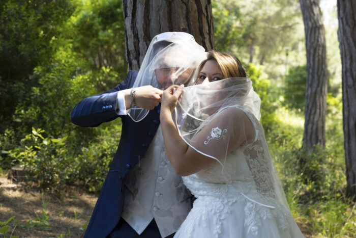 sposi in pineta