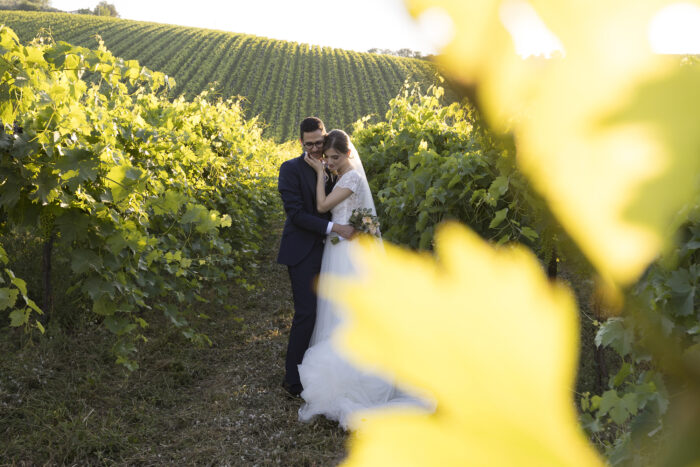 sposi tra le vigne