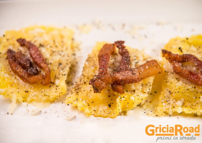 Ravioli alla gricia