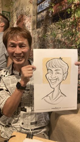 caricature eventi aziendali 
