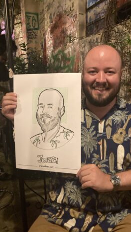 caricature eventi 