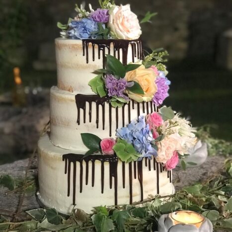 Torta con fiori