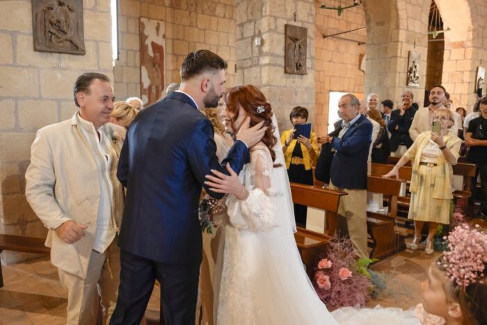 arrivo della sposa in chiesa 