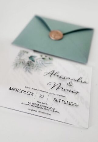 INVITO IN PLEXI STAMPATO