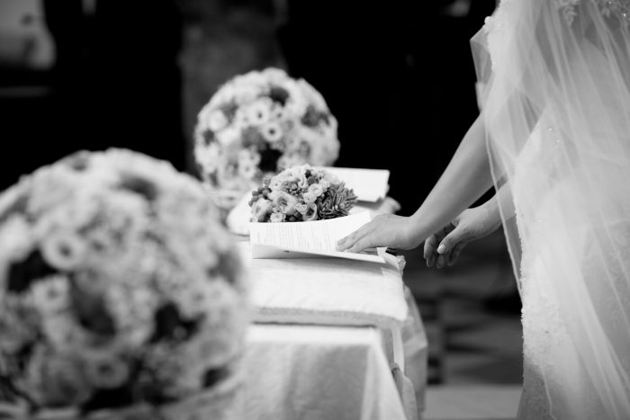 Bouquet in bianco e nero
