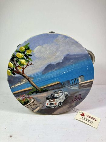 tamburello dipinto a mano