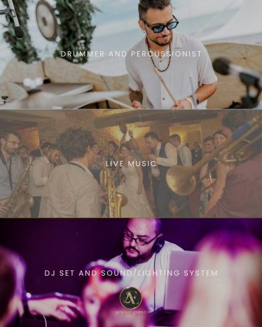 Percussioni, dj, live music