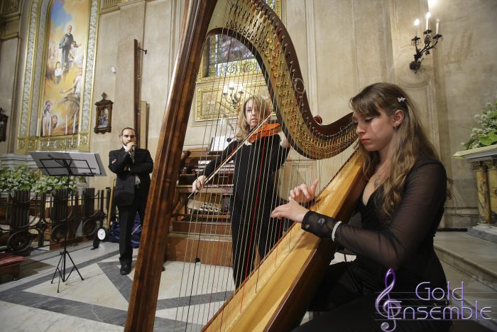 Harp and Violin