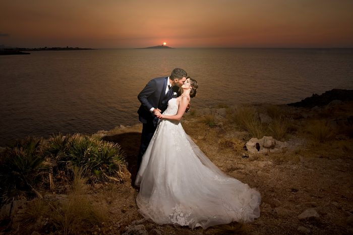 Sposi al tramonto
