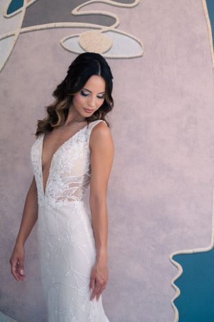 sposa e il suo vestito