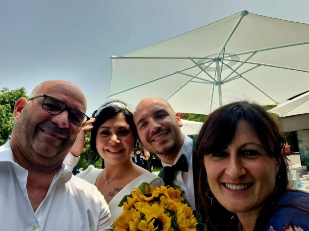 Foto con gli sposi