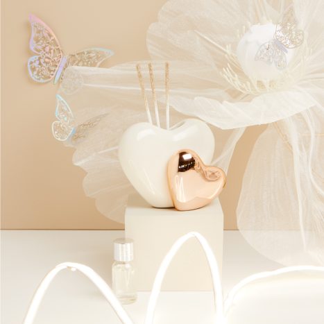 Diffusore doppio cuore ororosa