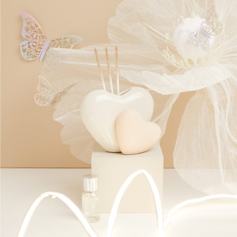 Diffusore doppio cuore Tortora