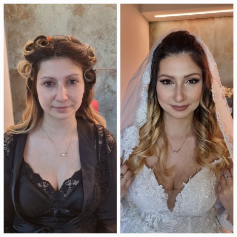 Prim e dopo make-up sposa