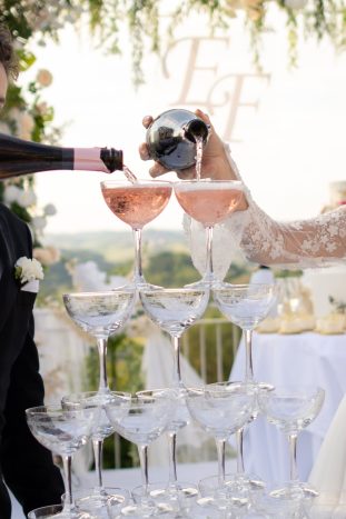 Champagne tower
