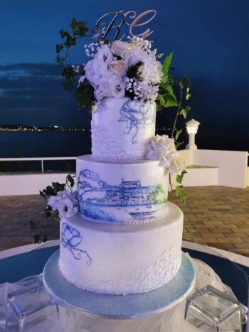 Wedding Sea dipinto a mano 