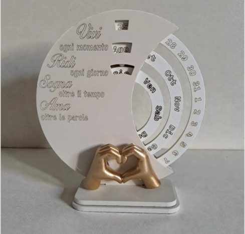 Calendario mani a cuore