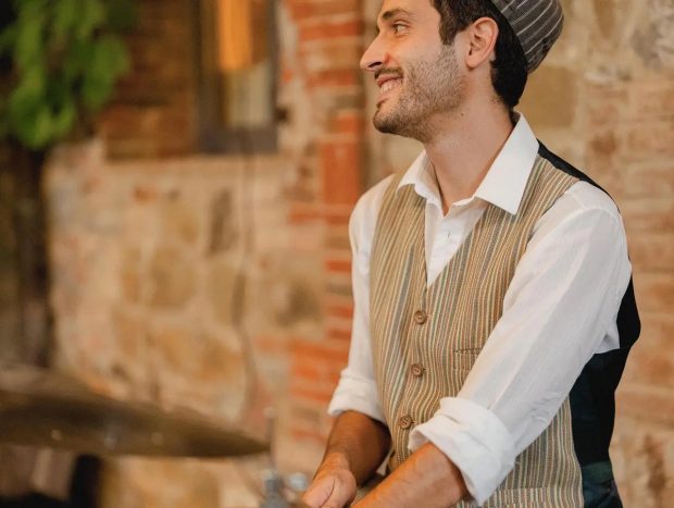 drummer smile