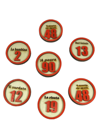 Numero Tombola Segnaposto cm 5